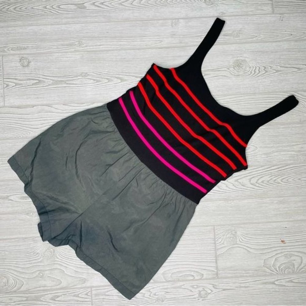 Vintage gabarii one piece bathing suit swimwear with pockets size 18 swimsuit pl